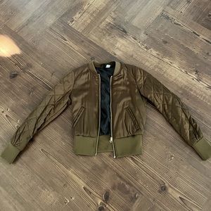 H&M olive green Bomber Jacket